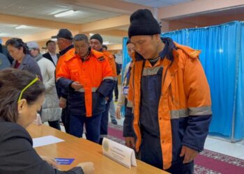 Панфилов ауданында логистика саласының қызметкерлері референдумға белсенді қатысуда