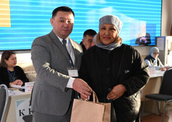 Дауыс берген алғашқы тұрғын